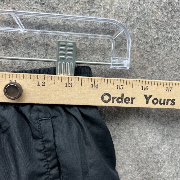 Adidas Sweatpants Women Small Black Wind Track Ankle Zip VTG Straight Trefoil - Picture 5 of 12